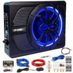 5Core 10 Inch Slim under Seat Car Audio Subwoofer 800W Built in