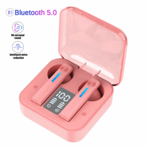 Bluetooth TWS Earbuds with LED & Microphone